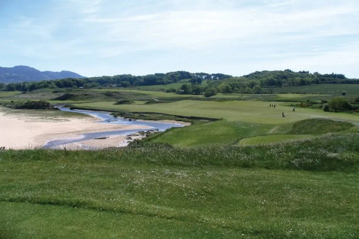 portsalon golf club second hole and beach